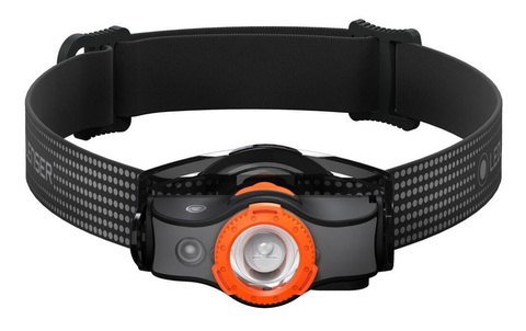 Фонарь налобный Led Lenser MH7 чёрный/оранжевый , светодиодный, (502153)