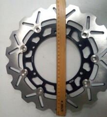 Тормозные диски для Yamaha YZF-R6 / YZF-R1 1998-2003 г.в., чёрные