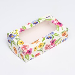 Коробка складная с окном 25х15х7см