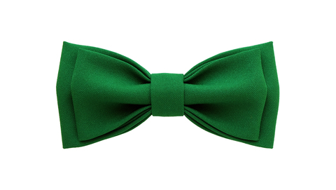 Однотонный галстук - бабочка (темно-зеленый)