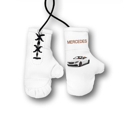 Перчатки боксерские комбинированные "Mercedes авто", белые