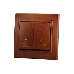 MIRA 701 0505 106 Выключатель 2-ой прох. махагон