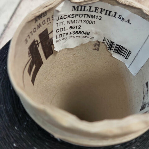 Твид с хлопком MILLEFILI JACKSPOT 1300 черный