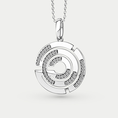 Подвеска золотая с фианитами