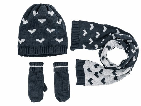 Комплект шапка+шарф+варежки Lupilu