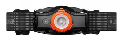 Фонарь налобный Led Lenser MH7 чёрный/оранжевый , светодиодный, (502153)