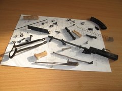 Kalashnikov AKMS scale 1:3