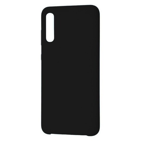 Силиконовый чехол Silicone Cover (без лого) для Samsung A02, M02 (Черный)