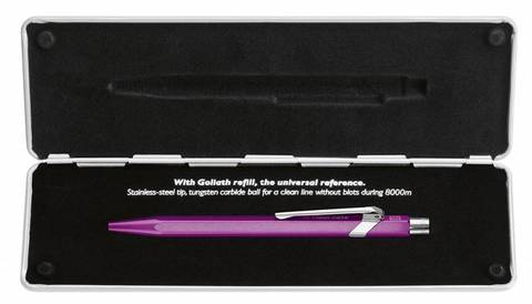Caran d’Ache Office 849 Pop Line - Metallic Violet, шариковая ручка, M