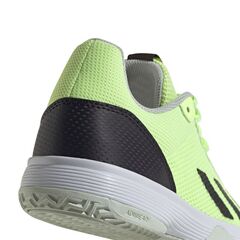 Детские теннисные кроссовки Adidas Courtflash - green spark/aurora black/lucid lemon