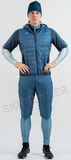 Элитный лыжный комплект жилет + шорты мужской Noname Ski Vest-Shorts Navy/Med Blue