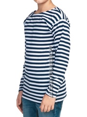 Купить тельняшку для ребенка - Магазин тельняшек.ру 8-800-700-93-18Тельняшка детская (темно-синяя полоса) в Магазине тельняшек