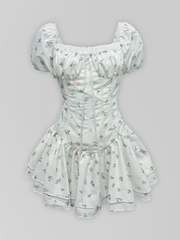 Платье-комбинезон 1131 на молнии и шнуровкой сзади