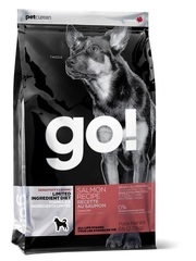 Корм для щенков и взрослых собак, GO! SENSITIVITY + SHINE LID Salmon Dog Recipe, Grain Free, Potato Free, беззерновой, с лососем для чувствительного пищеварения