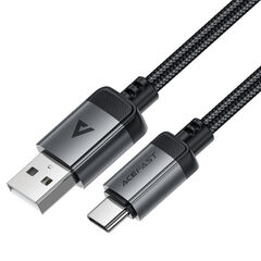Кабель ACEFAST C20-04 USB-A To USB-C Aluminum Alloy Charging Data Cable, черынй