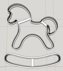 Лошадка качалка 3D №36