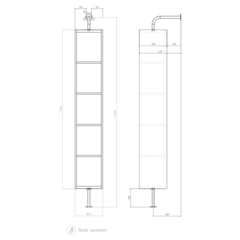 Стеллаж поворотный Grani 300
