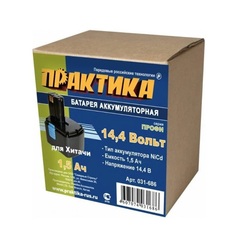 Аккумулятор для HITACHI ПРАКТИКА 14,4В, 1,5Ач, NiCd, коробка (031-686)