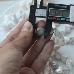 Жемчуг натуральный барочный Сердце, 12.2-13.5 мм, 1 жемчужина, МК017