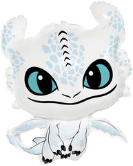 К Фигура, Любимый Дракон, Белый, 32''/81 см, 1 шт. (В упаковке)