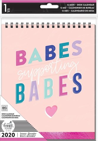 Блокнот-календарь 2020 на спирали - Happy Planner Dated Spiral Desk Calendar - Encourager - 15,5х20см