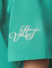 Платье из премиального хлопка с вышивкой на рукаве  D42.090 (130876)