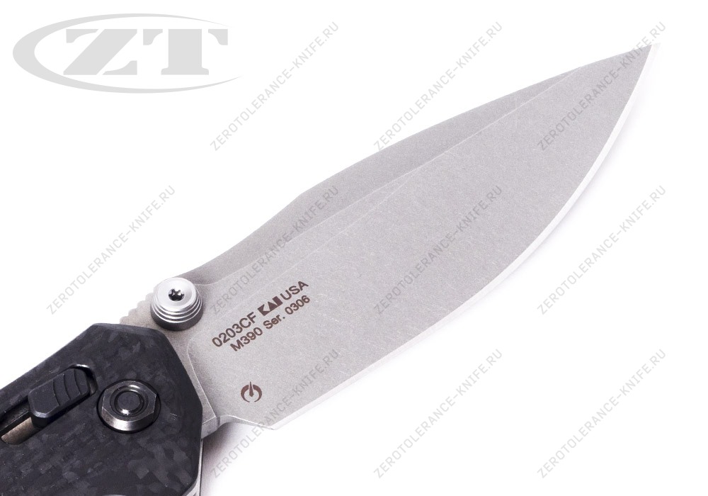Нож Zero Tolerance 0203CF M390 - фотография 