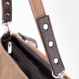 Сумка Саломея 204 эко-замша песочный