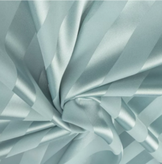 Атлас жаккард "Моар" полоска 2 см, 135 г/м2, ш. 150 см, полынь