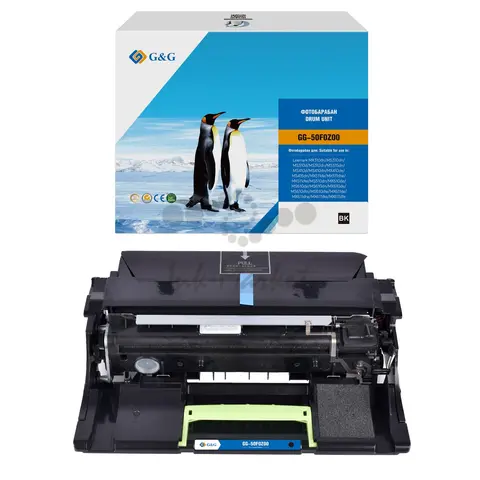 Драм-картридж G&G, аналог Lexmark 50F0Z00 60k с чипом