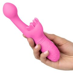 Розовый вибратор-кролик Rechargeable Butterfly Kiss - 