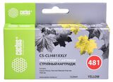 Картридж струйный Cactus CS-CLI481XXLY желтый (12.2мл) для Canon Pixma TR7540, TR8540, TS6140, TS8140