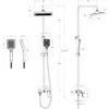 Cezares LINER-CVD-GM LINER-CVD-GM Душевая стойка со смесителем и изливом, исполнение оружейная сталь