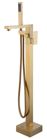 Abber Daheim AF8215G Смеситель напольный, цвет: золото матовое