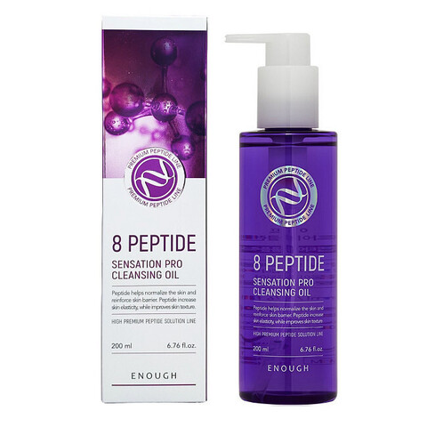 Enough 8 Peptide Sensation Pro Cleansing Oil Антивозрастное гидрофильное масло для умывания на основе 8 пептидов.