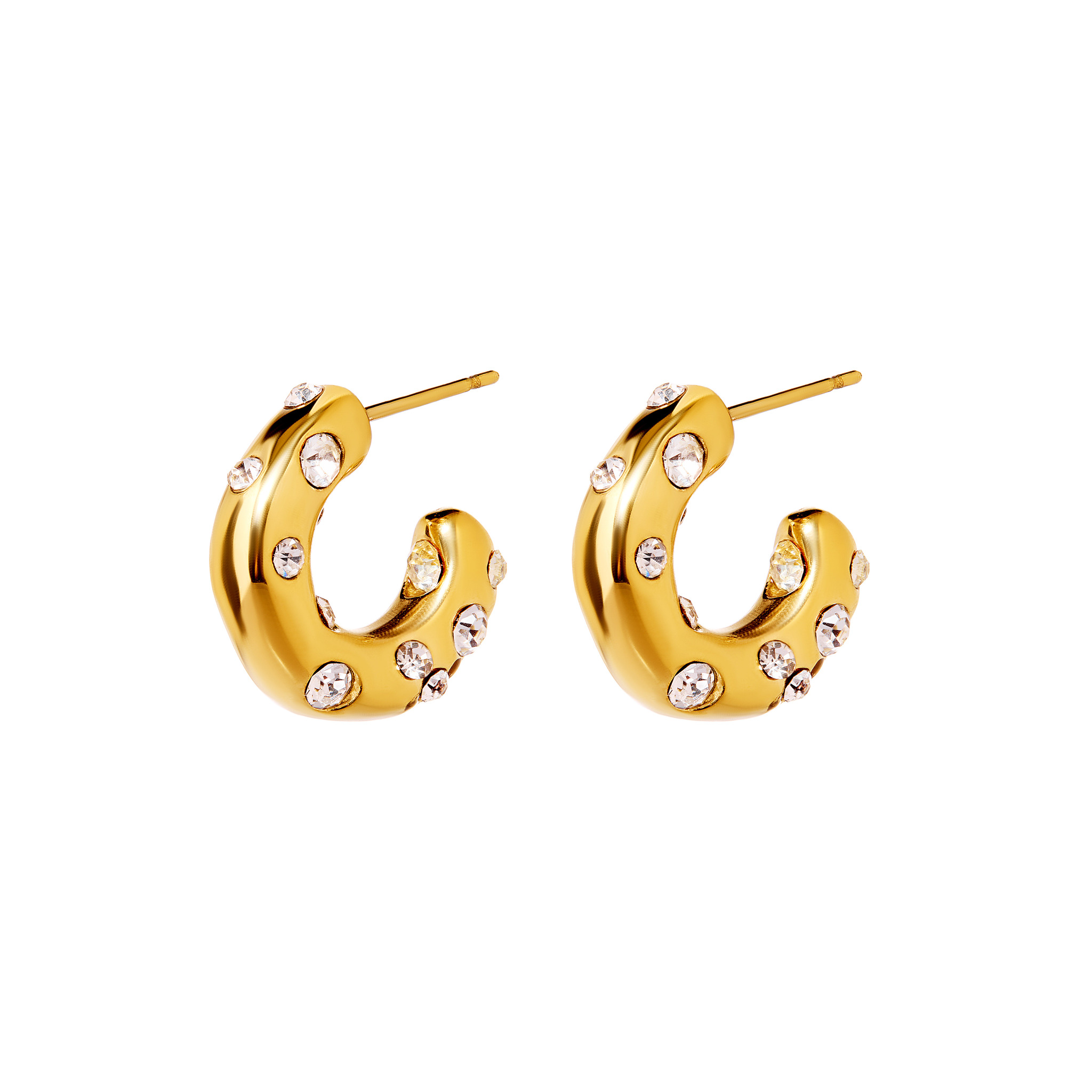 

Серьги Crystal Donut Earrings - Gold