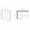 Abber Immer Offen AG67128B Душевой уголок, 120x80x200, цвет: чёрный