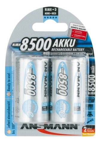 Аккумулятор D/NiMH ANSMANN MaxE 1.2V 8500mAh