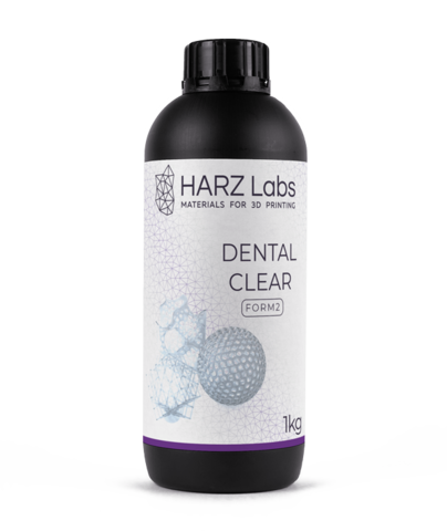 Фотополимер HARZ Labs Dental Clear Form2, прозрачный (1 кг)