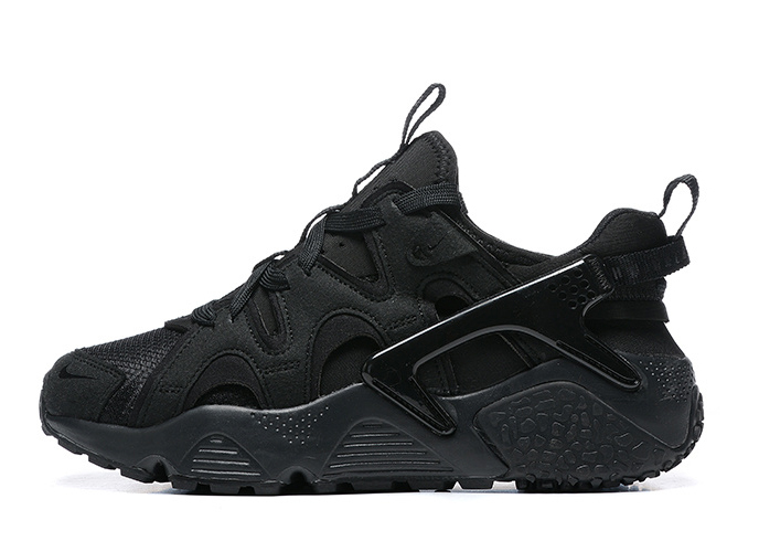 Nike huarache triple black leather shop