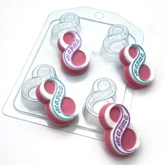 Форма пластиковая для конфет 8 Марта / МИНИ (4 ячейки)