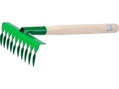РОСТОК 200 x 62 x 405 мм, 10 витых зубцов, садовые грабельки (39614)