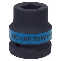KING TONY (851420M) Головка торцевая ударная четырехгранная 1", футорочная, 20 мм