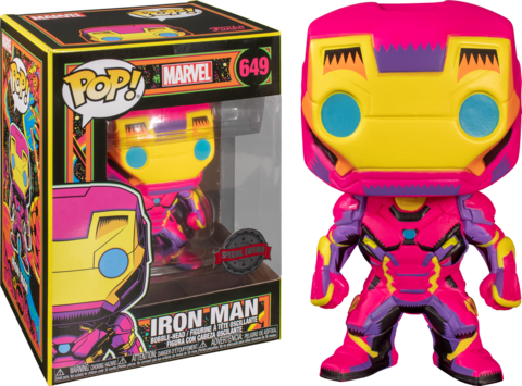 Funko POP! Marvel: Iron Man (Blacklight Exc) (649)