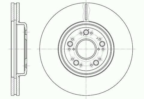 Диск тормозной вентилируемый G-brake  GR-02346