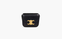 Сумка Celine Claude Shiny Calfskin Leather Mini Bag Black