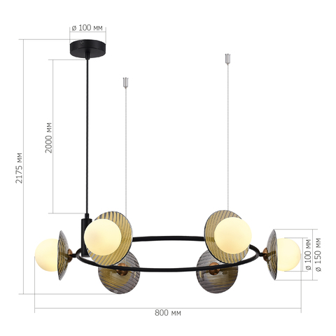 Светильник подвесной ST Luce Noon SL1521.413.06