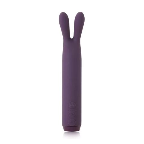 Фиолетовый вибратор с ушками Rabbit Bullet Vibrator - 8,9 см. - Je Joue BUL-RBT-PU-USB-VB_EU