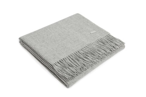 Плед 130х200 Alpaka Exclusive Silver серебристый