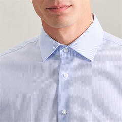 Сорочка Seidensticker Slim Fit 01.693640-11 в полоску голубая